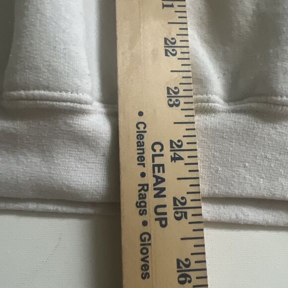 Pineapple Willy's White Hoodie Size Small Pull Over Front Pockets Sweat Shirt - Picture 8 of 8